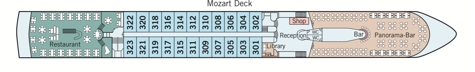 Amadeus River Cruises Amadeus Rhapsody Deck Plans Mozart Deck.png